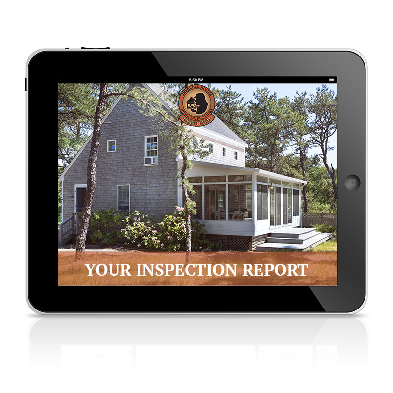 ipad tablet computer Home Inspection Report